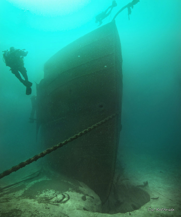 Ship wreck in Wisconsin