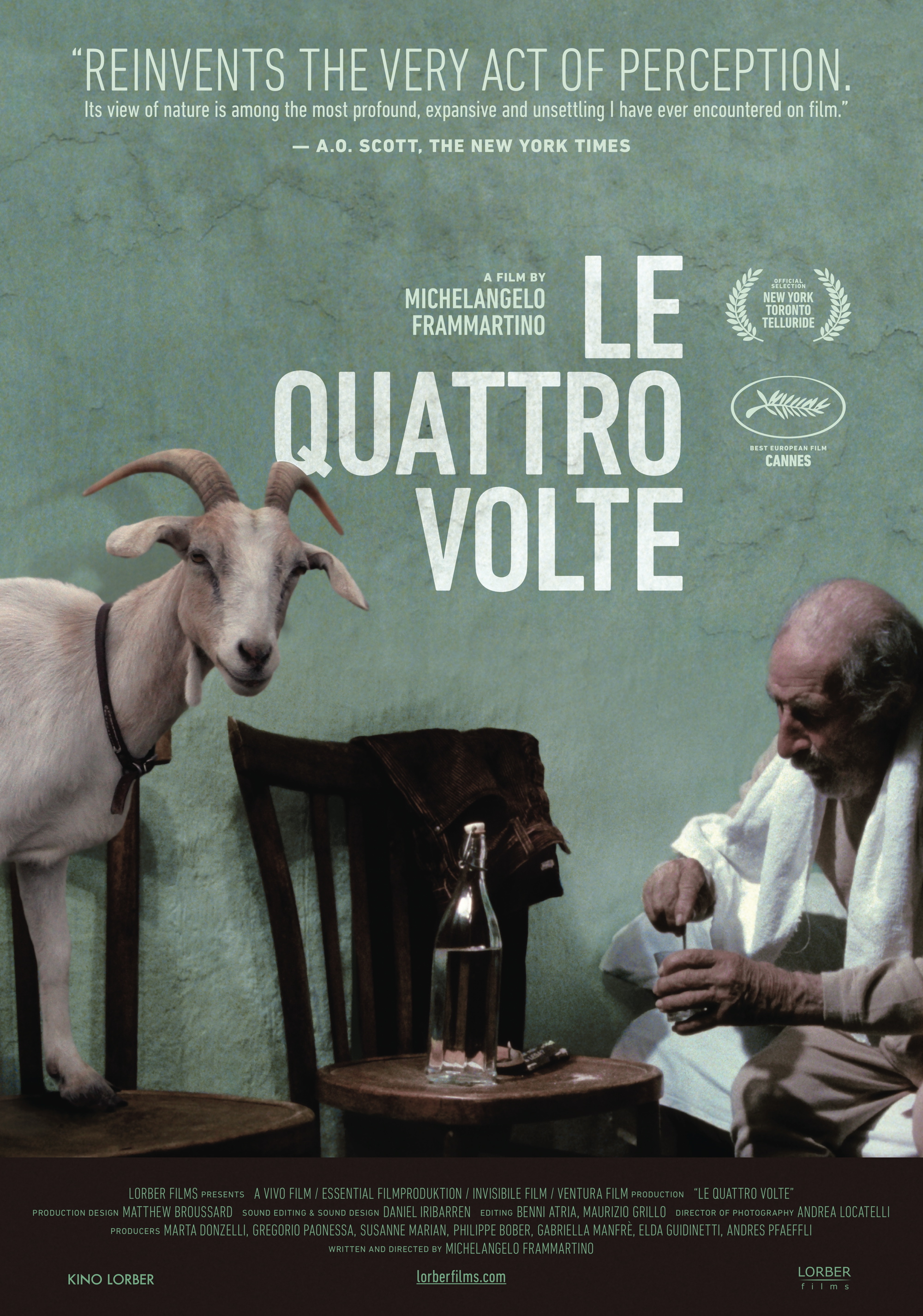 film poster for Le Quattro Volte