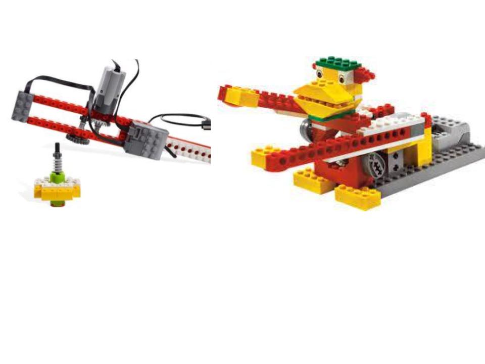 Smart Spinner and Drumming Monkey Lego WeDo models