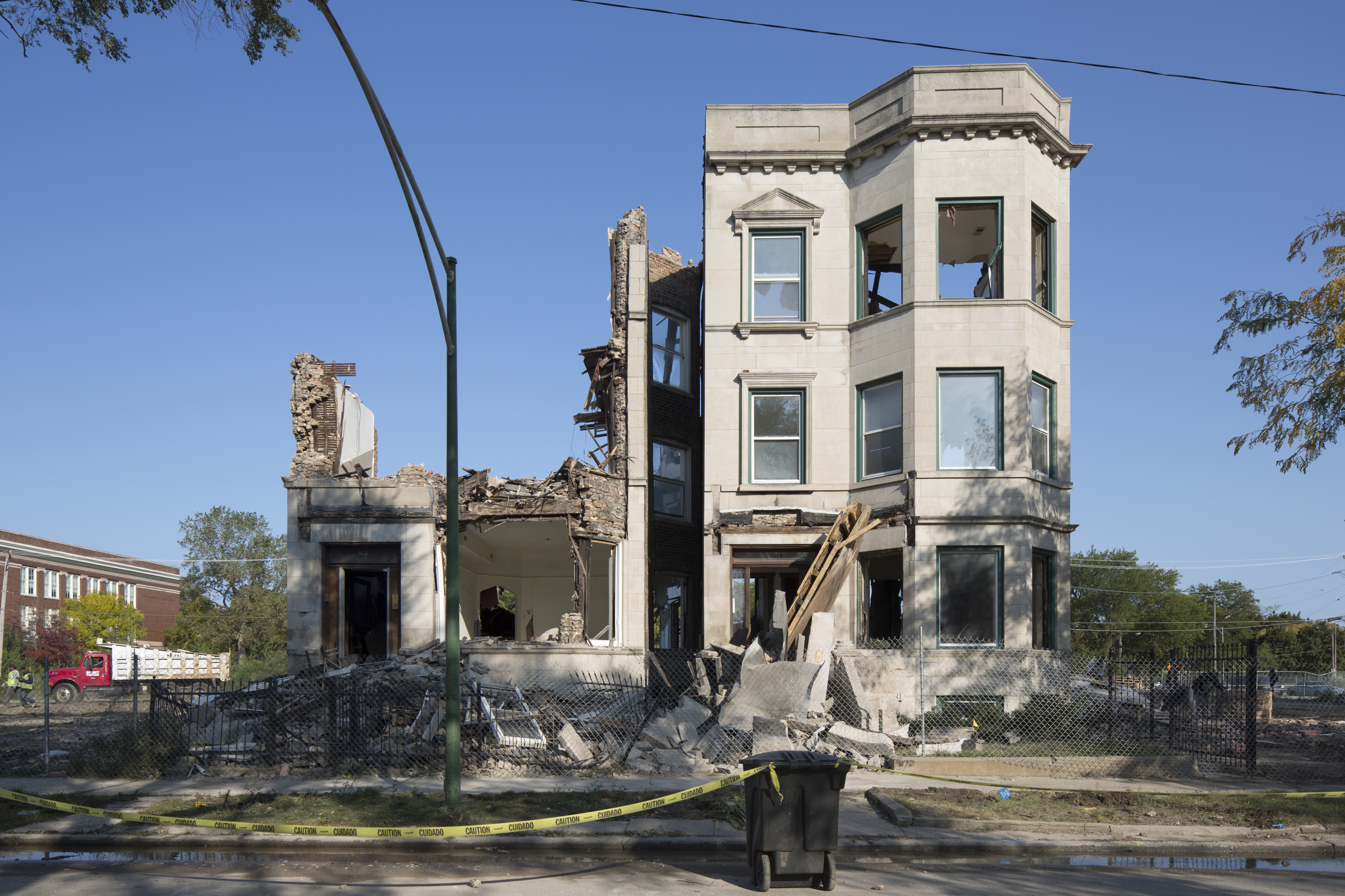 Demolished building in Chicago
