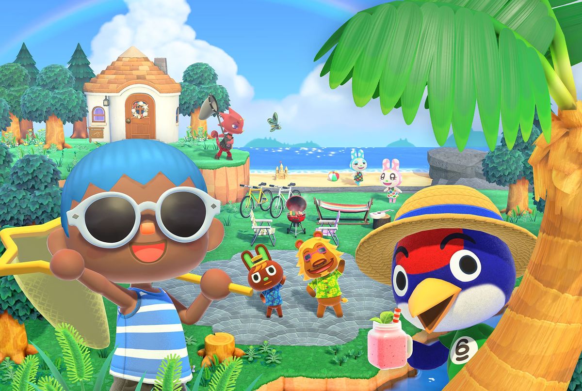 Picture of the season summer in the game Animal Crossing New Horizons.