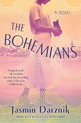 Cover of The Bohemians is a soft pastel illustration showing a woman on a prairie in an old-fashioned dress