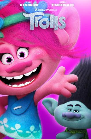 Trolls poster with Poppy and Branch