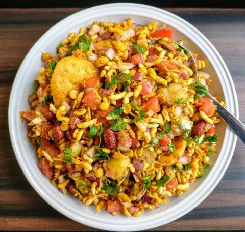 Bhel, an Indian street food