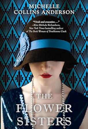 blue and black book cover showing lowered face of young women wearing 1920's style flapper hat and dress