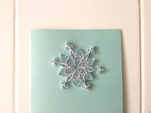 Quilled snowflake