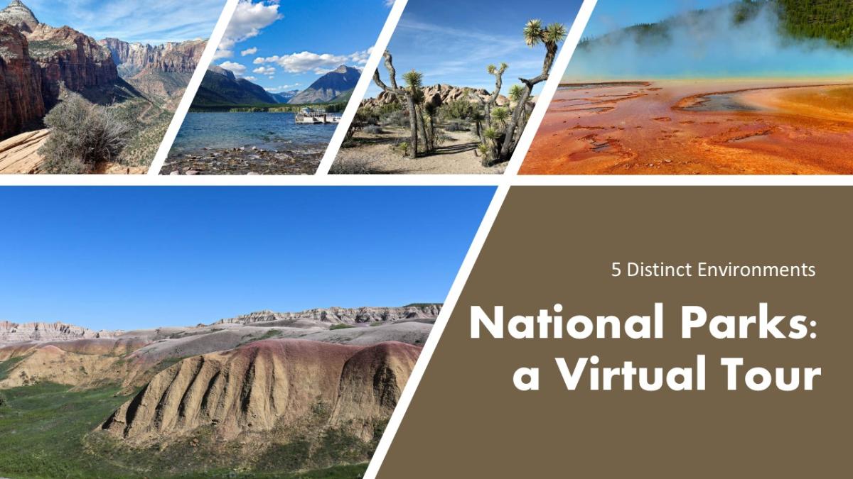 Images of five national parks