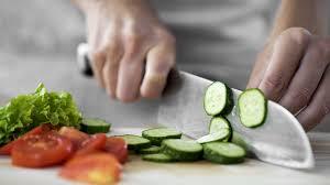 Slicing vegetables
