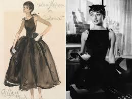 Audrey Hepburn in a classic black dress