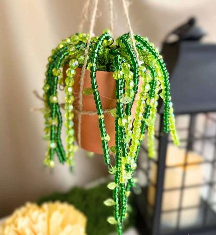 DIY Beaded Plant 