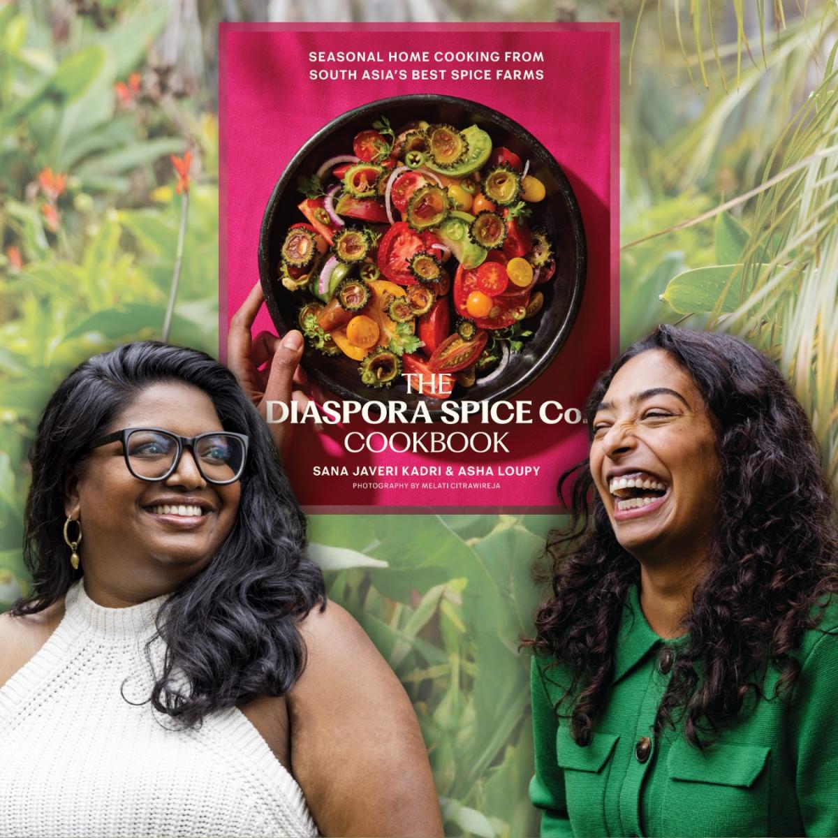 Two women and book cover